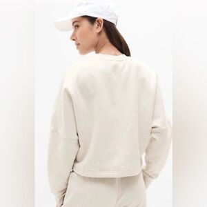 Athleta Forever Fleece Dolman Crop Sweatshirt. M